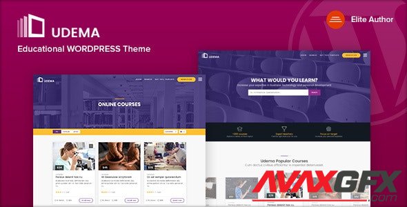 ThemeForest - UDEMA v1.0 - Modern Educational WordPress Theme - 22028990