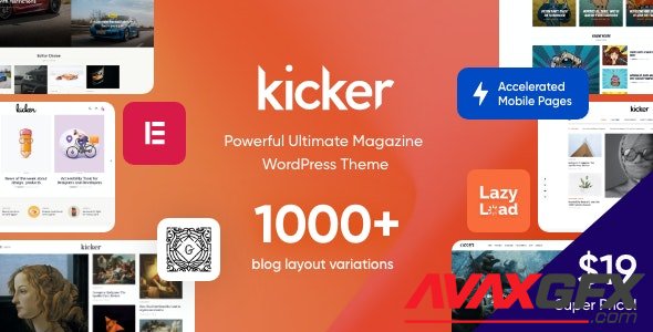 ThemeForest - Kicker v1.2.0 - Multipurpose Blog Magazine WordPress Theme - 29362844 - NULLED