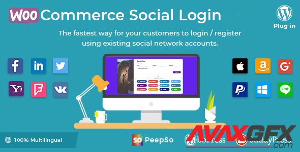 CodeCanyon - Social Login v2.3.8 - WordPress / WooCommerce Plugin - 8495883