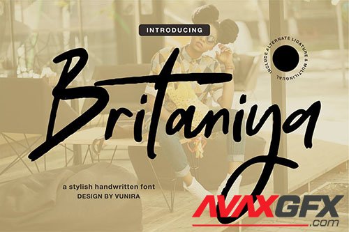 Britaniya | A Stylish Handwritten Font