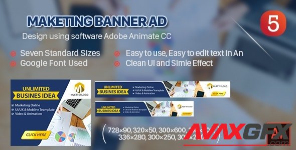 CodeCanyon - Marketing Banner Ad HTML5 - Animate CC v1.0 - 32793352