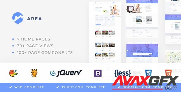 ThemeForest - Area v1.0.1 - Real Estate Agency and Realtor HTML Template - 21468862