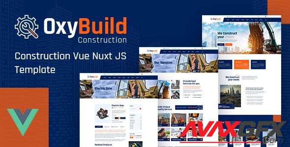 ThemeForest - OxyBuild v1.0 - Construction Vue Nuxt JS Template - 32670868