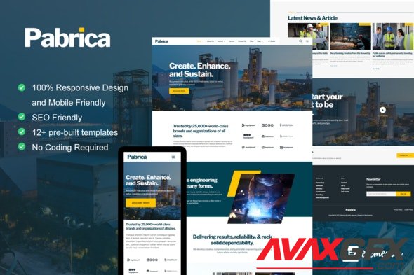 ThemeForest - Pabrica v1.0.0 - Engineering & Industrial Service Elementor Template Kit - 32711314
