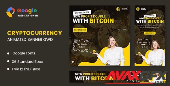 CodeCanyon - Bitcoin Animated Banner Google Web Designer v1.0 - 32793329