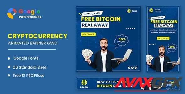 CodeCanyon - Bitcoin Banner Animated Banner Google Web Designer v1.0 - 32793316