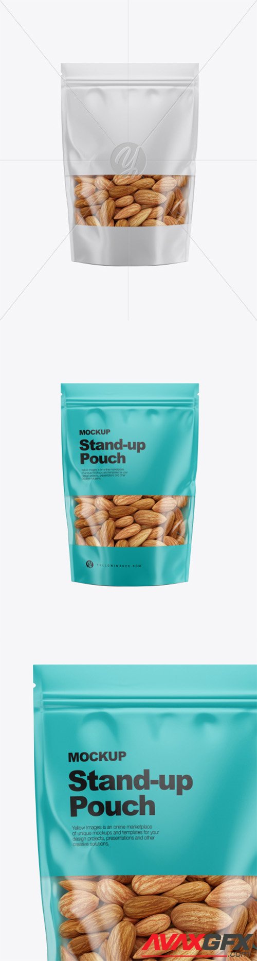 Matte Stand-Up Pouch Mockup 34859