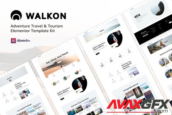 ThemeForest - WalkOn v1.0.0 - Adventure Travel & Tourism Elementor Template Kit - 32768545