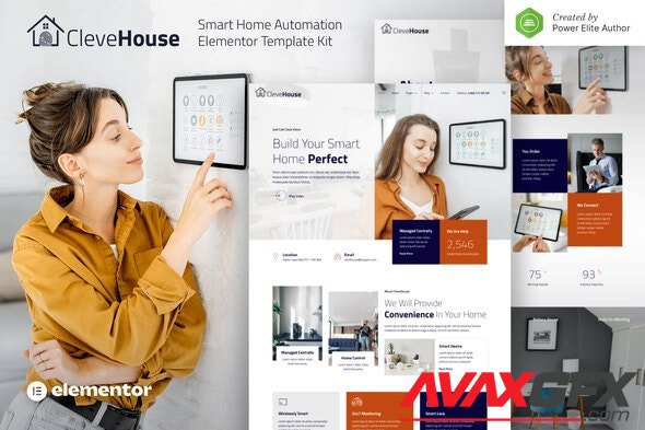 ThemeForest - Clevehouse v1.0.0 - Smart Home Automation Elementor Template Kit - 32807959