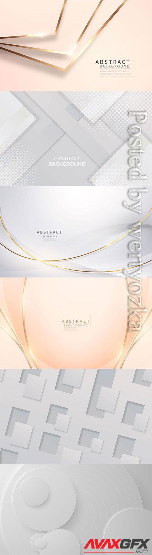 Light abstract backgrounds in vector