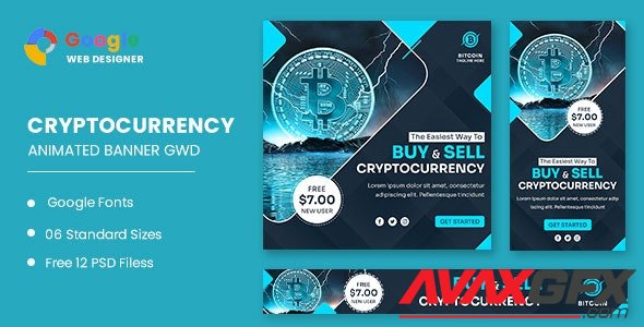 CodeCanyon - Cryptocurrency Bitcoin Animated Banner GWD v1.0 - 32825016