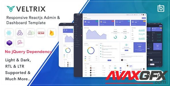 ThemeForest - Veltrix v1.0 - React Js Admin & Dashboard Template - 32471505