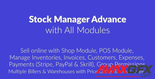 CodeCanyon - Stock Manager Advance with All Modules v3.4.47 - 23045302 - NULLED