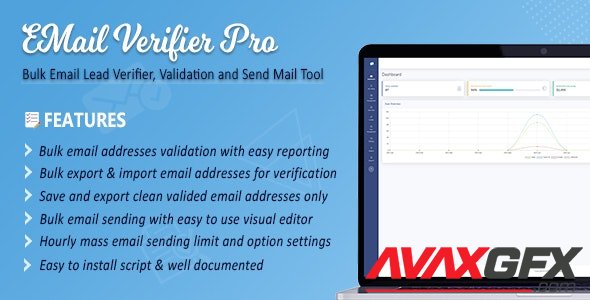CodeCanyon - Email Verifier Pro v2.9 - Bulk Email Addresses Validation, Mail Sender & Email Lead Management Tool - 24407503 - NULLED