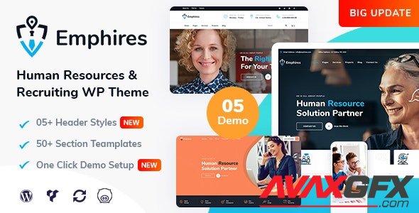 ThemeForest - Emphires v2.2 - Human Resources & Recruiting Theme - 25955523