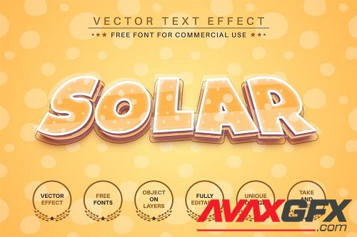 Solar - editable text effect - 6260824