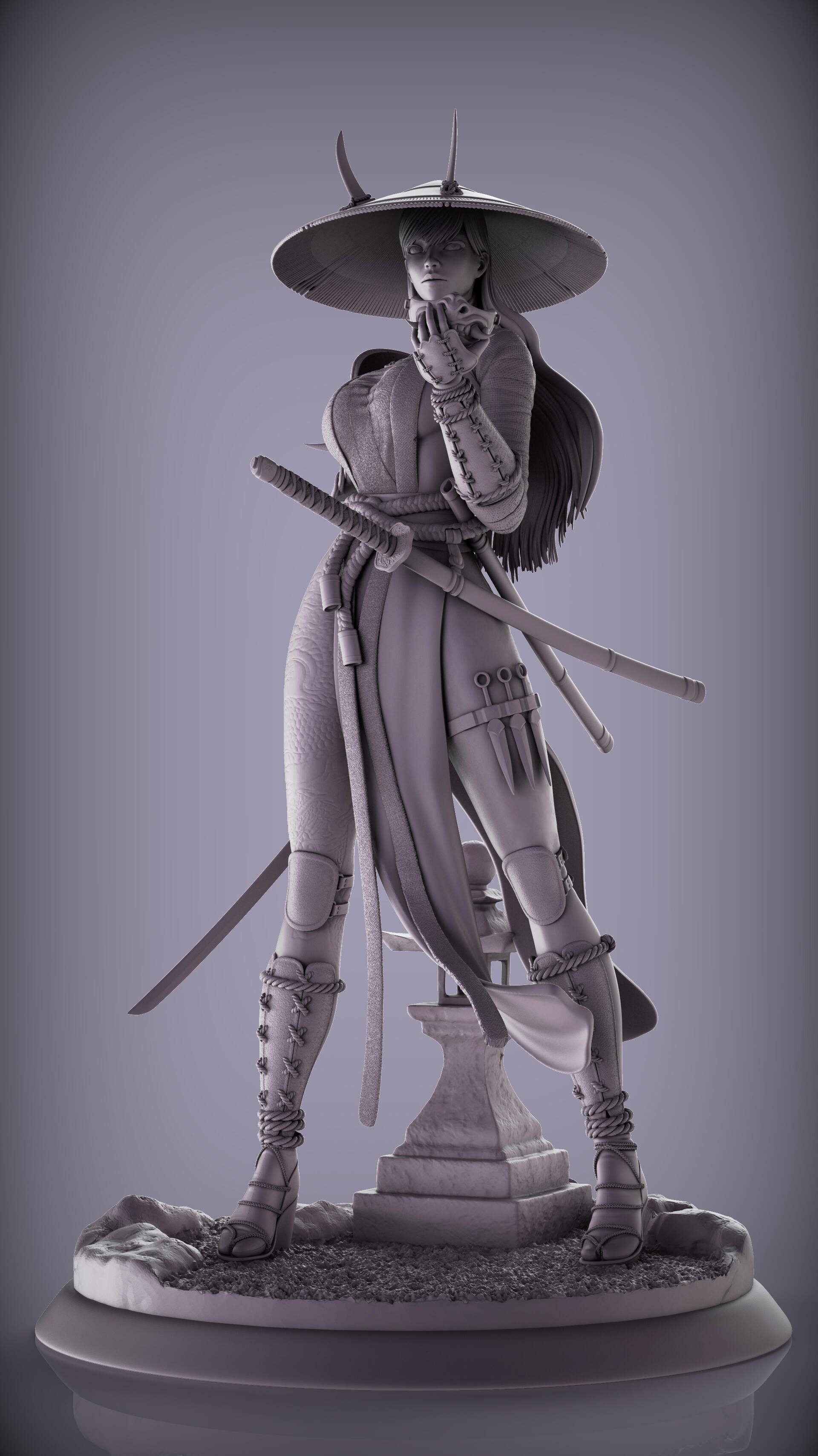 Samurai Woman 3D Printable STL