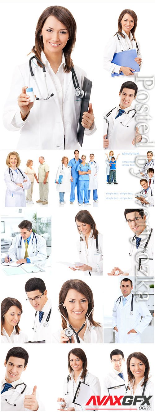 Medical men and women stock photo