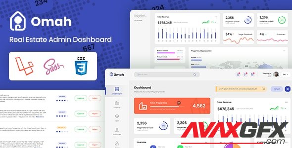 ThemeForest - Omah v1.0 - Real Estate Laravel Bootstrap Admin Dashboard - 29752559