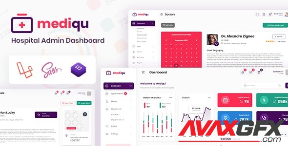 ThemeForest - Mediqu v1.0 - Hospital Laravel Admin Dashboard & Bootstrap Template - 29261219