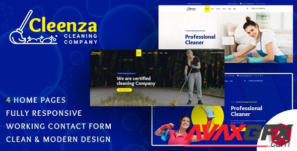 ThemeForest - Cleenza v1.0 - Cleaning Service Angular 10 Template - 29109059