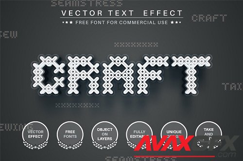 Craft - editable text effect - 6273522