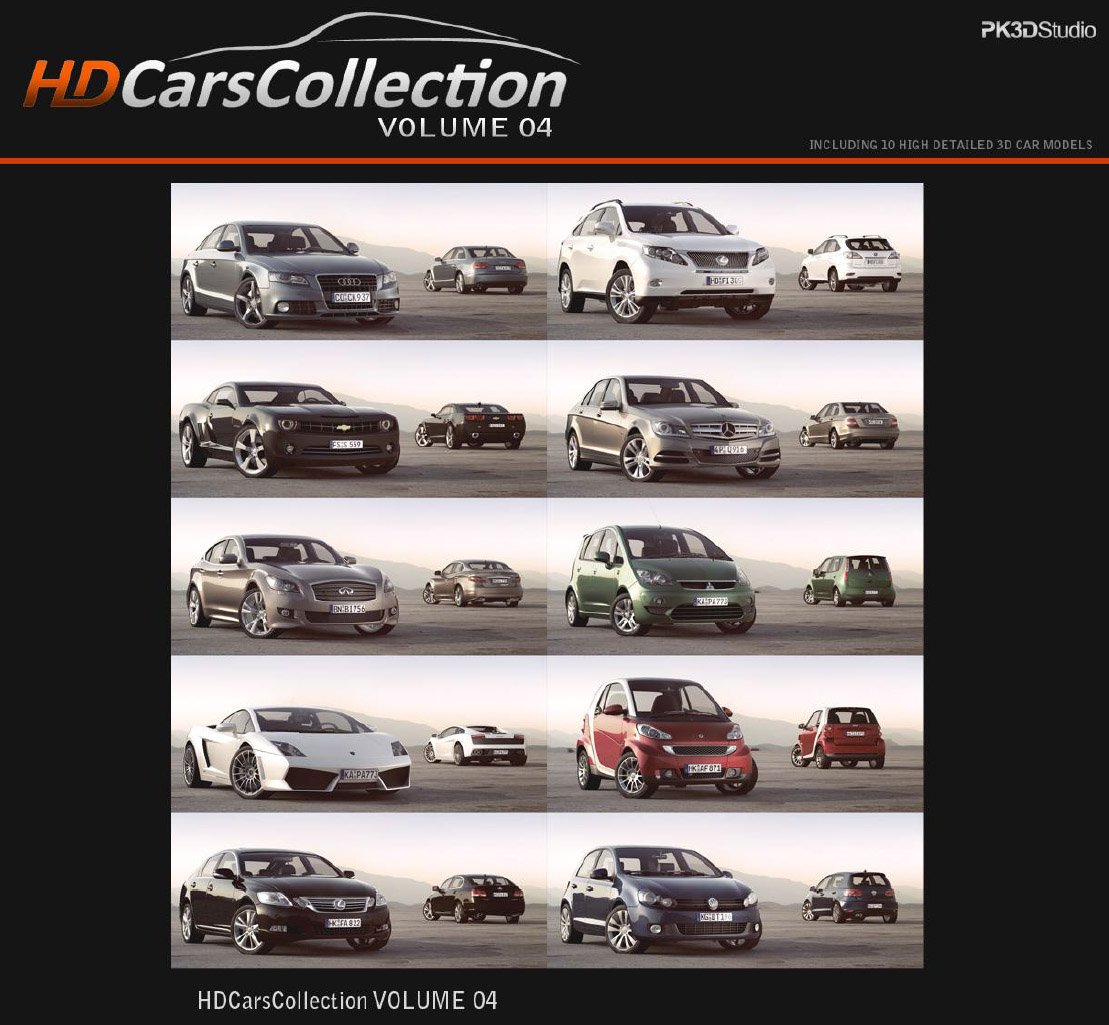 PK3DStudio HD Cars Collection Vol 4