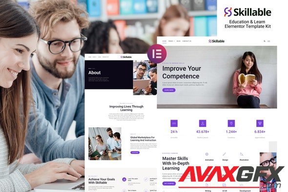 ThemeForest - Skillable v1.0.0 - Education and Learn Elementor Template Kit - 32916399