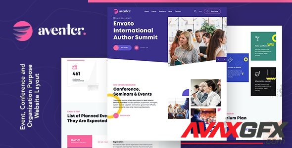 ThemeForest - Aventer v1.0 - Conferences & Events HTML Template - 32520306