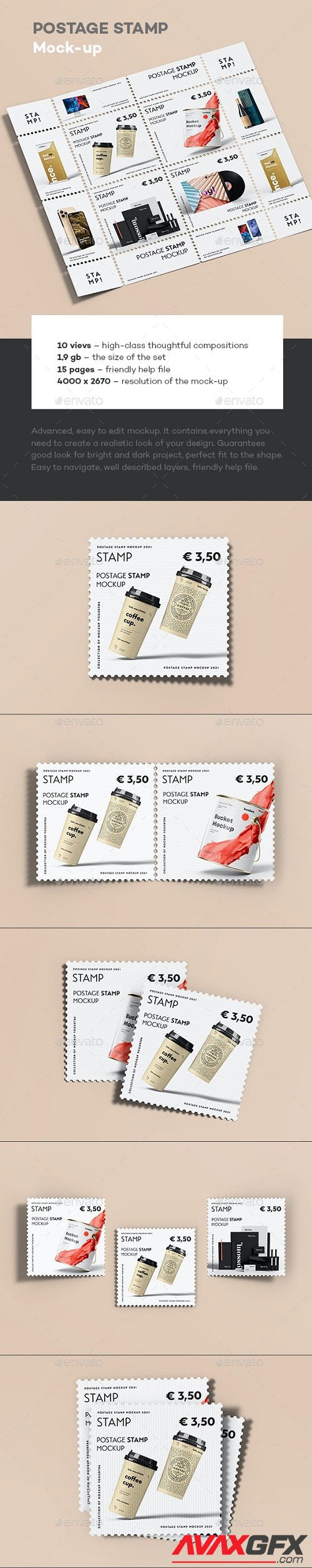 Postage Stamp Mockup - 32396102