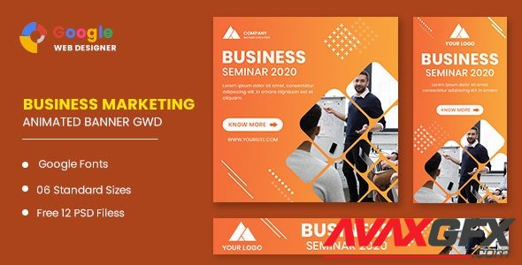 CodeCanyon - Business Seminar Animated Banner Google Web Designer v1.0 - 32950144