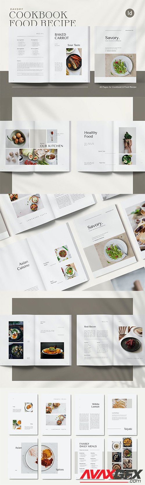 SAVORY Cookbook & Food Recipe