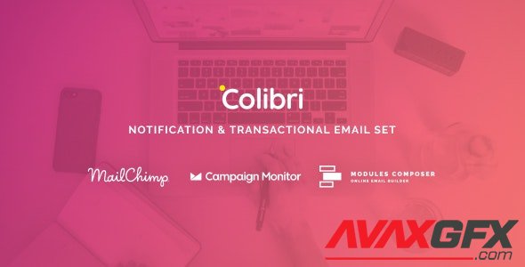 ThemeForest - Colibri v1.0 - Notification & Transactional Email Templates with Online Builder - 32809361