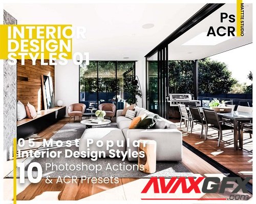 10 Interior Design Styles 01 Photoshop Actions And ACR Presets