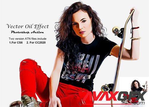 Vector Oil Effect PS Action - 5300337
