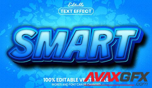 Smart text, font style editable text effect