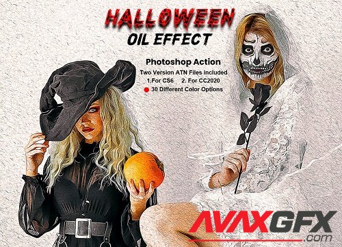 Halloween Oil Effect PS Action - 5624202