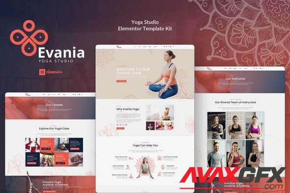 ThemeForest - Evania v1.0.1 - Yoga Studio Elementor Template Kit - 33015539