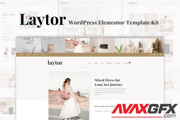 ThemeForest - Laytor v1.0.3 - Blogging & Magazine WordPress Elementor Template Kit - 32805399