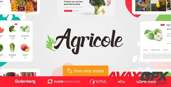 ThemeForest - Agricole v1.0.5 - Organic Food & Agriculture WordPress Theme - 22728085