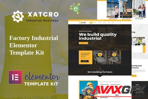 ThemeForest - Xatcro v1.0.0 - Factory Industrial Elementor Template Kit - 33035639