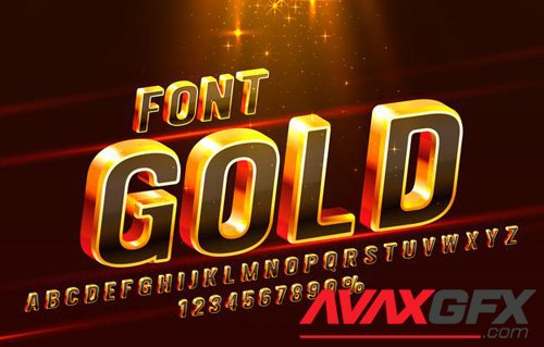 Golden font set vol 3