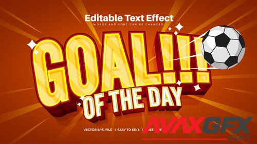 Goal of the day text effect