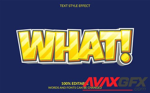 Editable text effect modern comic text style