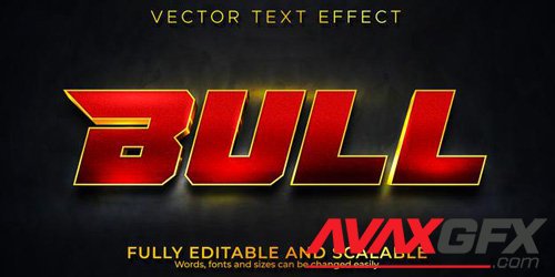 Bull text effect