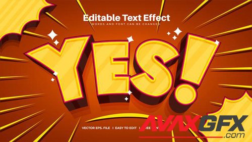 Yes text effect