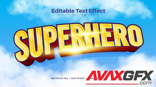 Superhero text effect