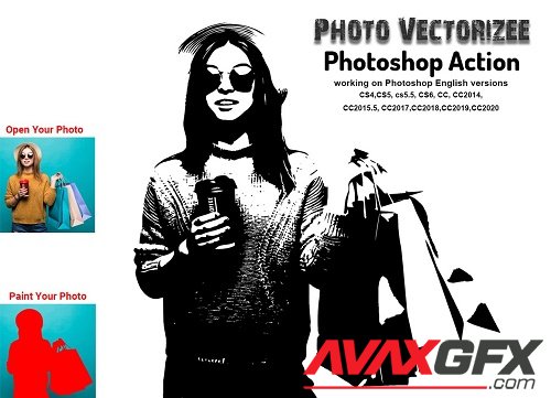 Photo Vectorizer Photoshop Action - 5683801