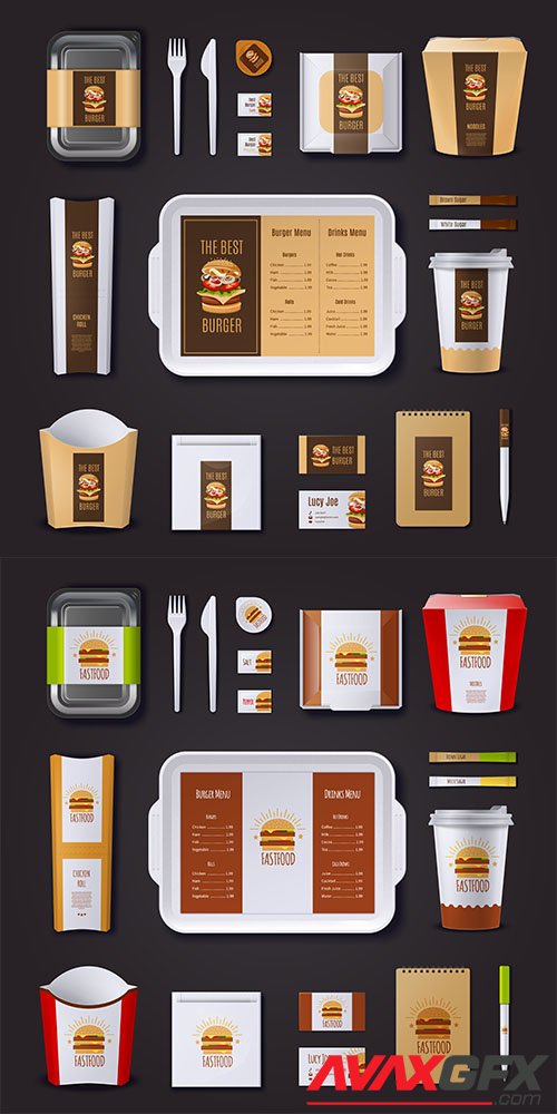 Corporate identity packaging set