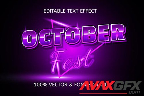 October fest editable text effect vol 4